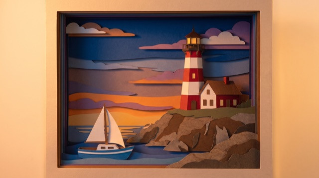 Paper Diorama look