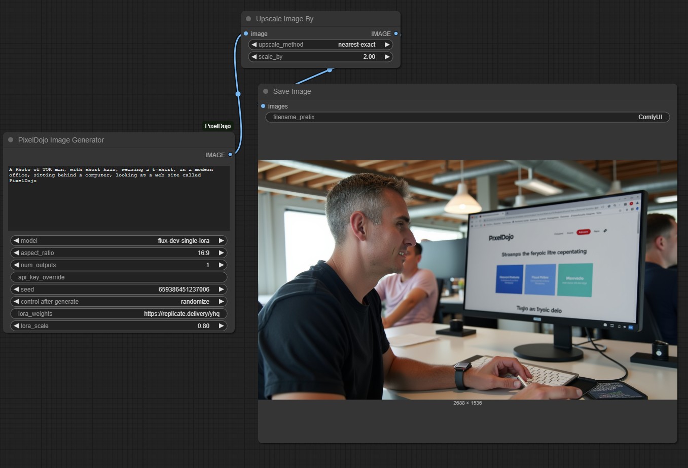 PixelDojo ComfyUI Integration
